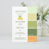 housewarming party | Bewerkbare kleur van de verfc Kaart (Staand voorkant)