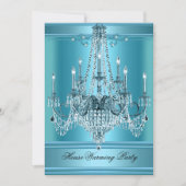 HouseWarming Party Chandelier Rich Blauwgroen Blue Kaart (Voorkant)