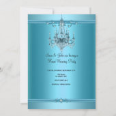 HouseWarming Party Chandelier Rich Blauwgroen Blue Kaart (Achterkant)