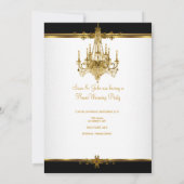 HouseWarming Party Chandelier Rich Gold Black Kaart (Achterkant)