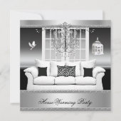 HouseWarming Party Chandelier Rich Silver White Kaart (Voorkant)