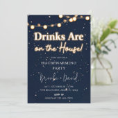 Housewarming Party Drinken zijn op het huis Kaart (Staand voorkant)