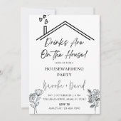 Housewarming Party Drinken zijn op het huis Kaart (Voorkant)