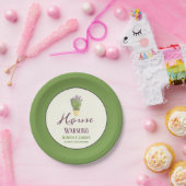 Housewarming Party | Elegant Chic French Lavender Papieren Bordje (Feest)