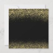Housewarming Party Gold Glitter Dust Kaart (Achterkant)