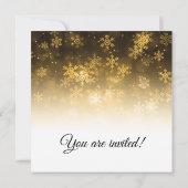 Housewarming Party Gold Holiday Sparkle Kaart (Achterkant)