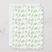 Housewarming Party Gold Lijst Summer Leaves Invite Kaart (Achterkant)