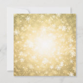 Housewarming Party Gold Winter Wonderland Kaart (Achterkant)