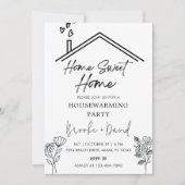 Housewarming Party Home Sweet Home Kaart (Voorkant)