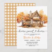 Housewarming Party Home Sweet Home Pompoen Kaart (Voorkant / Achterkant)