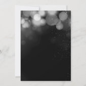 Housewarming Party Home Sweet Home Silver Glitter Kaart (Achterkant)