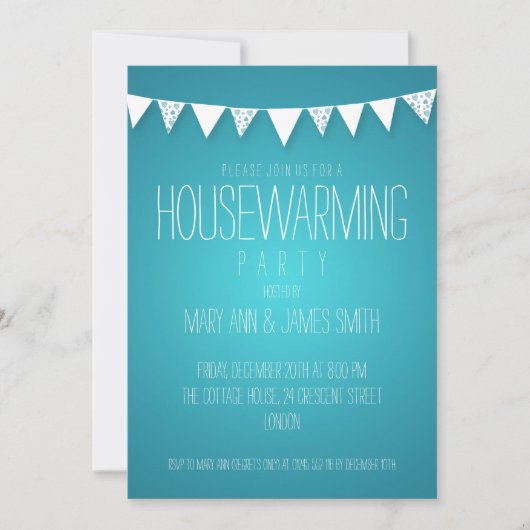 Housewarming Party hoort bij Turquoise Kaart (Voorkant)