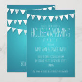 Housewarming Party hoort bij Turquoise Kaart (Voorkant / Achterkant)