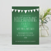 Housewarming Party hoort groen Kaart (Staand voorkant)