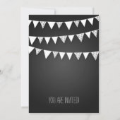 Housewarming Party hoort het zwart bundelen Kaart (Achterkant)