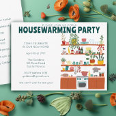 Housewarming Party Invitation Schattigee Gezellige Kaart