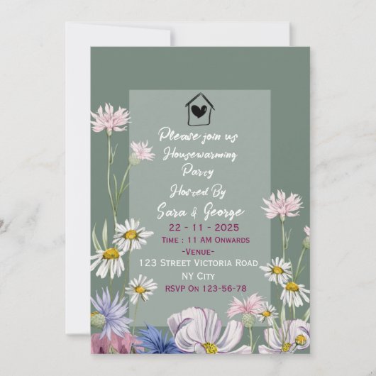 Housewarming Party Invitations Kaart (Voorkant)