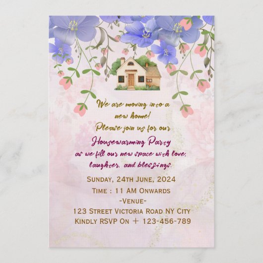 Housewarming Party Invitations  Kaart (Voorkant)