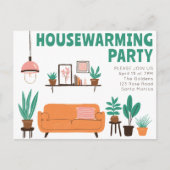 Housewarming Party Knuffelbank voor in de woonkame Briefkaart (Voorkant)