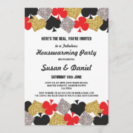Housewarming Party Las Vegas Casino Royale Invite Kaart