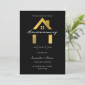 Housewarming Party Modern Minimalistisch Thuis Gou Kaart (Staand voorkant)