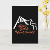 Housewarming party Mr & Mrs Homeowner Kaart (Gele Bloem)