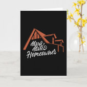 Housewarming party Mr & Mrs Homeowner Kaart (Gele Bloem)