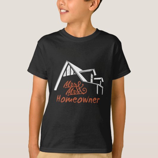 Housewarming party Mr & Mrs Homeowner T-shirt (Voorkant)