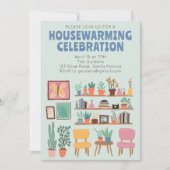 Housewarming Party Nodig Schattigee woonkamer plan Kaart (Voorkant)