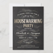 Housewarming Party nodigt goudolie uit Kaart (Voorkant)