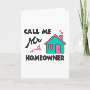 Housewarming party Noem me Mr Homeowner Kaart