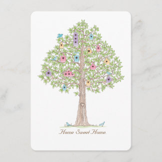 Housewarming party of verandering van adreskaartje kaart