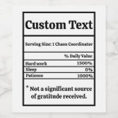 Housewarming Party Retirement Coworker Dank u Wijn Etiket (Enkel label)