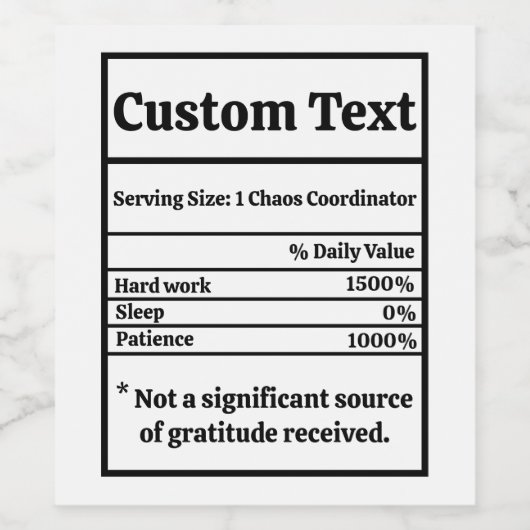 Housewarming Party Retirement Coworker Dank u Wijn Etiket (Enkel label)