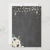 Housewarming Party Rustic Fireflies Chalk Invite Kaart (Achterkant)