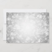 Housewarming Party Silver Winter Wonderland Kaart (Achterkant)