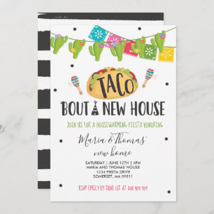 Housewarming Party Taco 'Bout a New Home Fiesta' Kaart