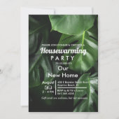Housewarming Party Tropische bladuitnodiging Kaart (Voorkant)