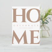 Housewarming Party Uitnodigen met Afbeelding Kaart (Staand voorkant)