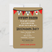 Housewarming Party Uitnodiging Bunting (Voorkant)