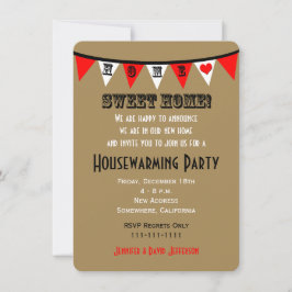 Housewarming Party Uitnodiging Bunting