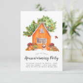 Housewarming Party Uitnodiging | Gezellige herfst (Staand voorkant)