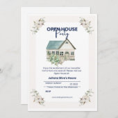 Housewarming Party uitnodiging, Housewarming uitno Kaart (Voorkant / Achterkant)