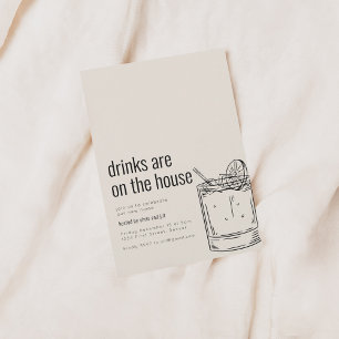 Housewarming Party Uitnodiging met Cocktail