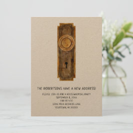 Housewarming Party uitnodiging met deurknop
