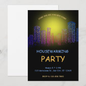Housewarming Party Uitnodiging, Party Open Huis Kaart (Voorkant / Achterkant)