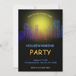 Housewarming Party Uitnodiging, Party Open Huis Kaart