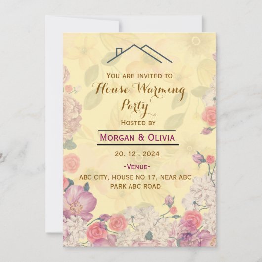 Housewarming Party uitnodigingen (Voorkant)