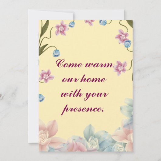 Housewarming Party Uitnodigingen (Achterkant)