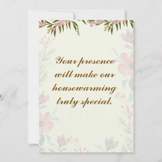 Housewarming Party Uitnodigingen (Achterkant)